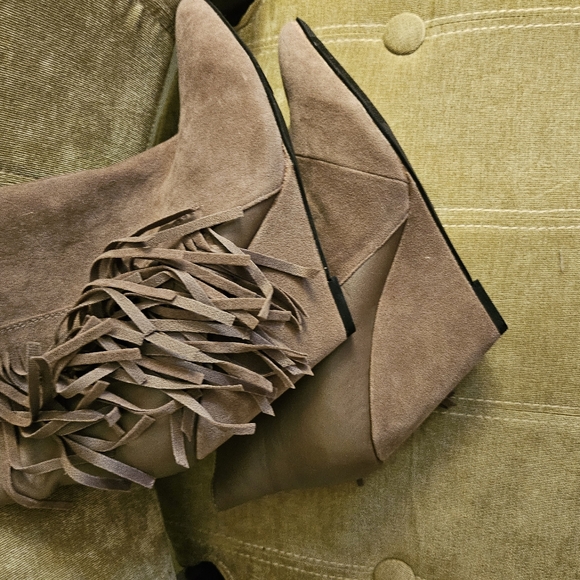 Shoe dazzle taupe ankle boots size 8.5 - Picture 5 of 8